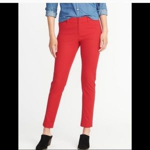 Old Navy Red Pixie Ankle Pants
